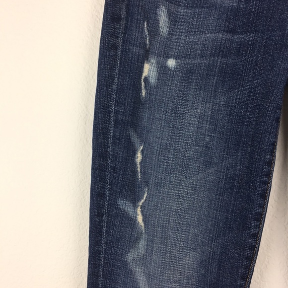 Vince Casey Cuffed Distressed Straight Jeans - Picture 4 of 6